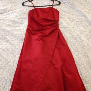 Girl's satin formal gown